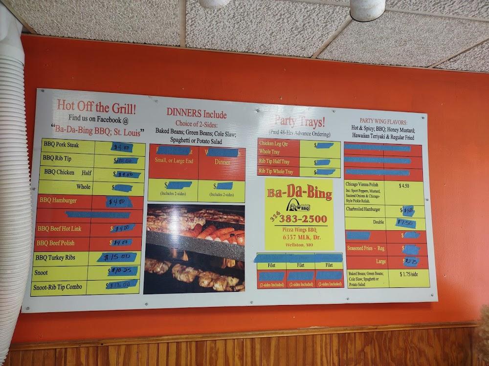 Bada Bing Pizza & Wings Whole Rib Slab Dinner