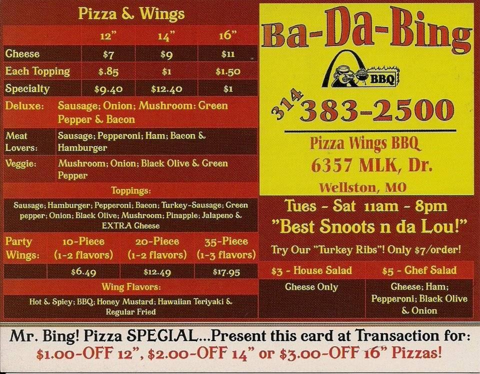 Bada Bing Pizza & Wings Menu image 4